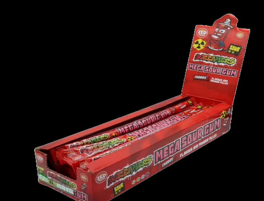 Cherry flavour sour mega gum