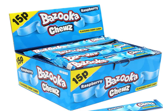 Blue raspberry flavour chew bar