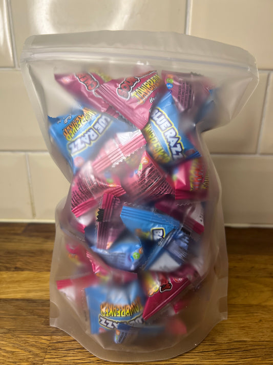 Jaw breakers, Cherry, blue & strawberry flavours
