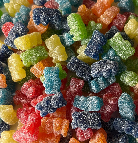250g grab bag fizzy sour bears (vegan)