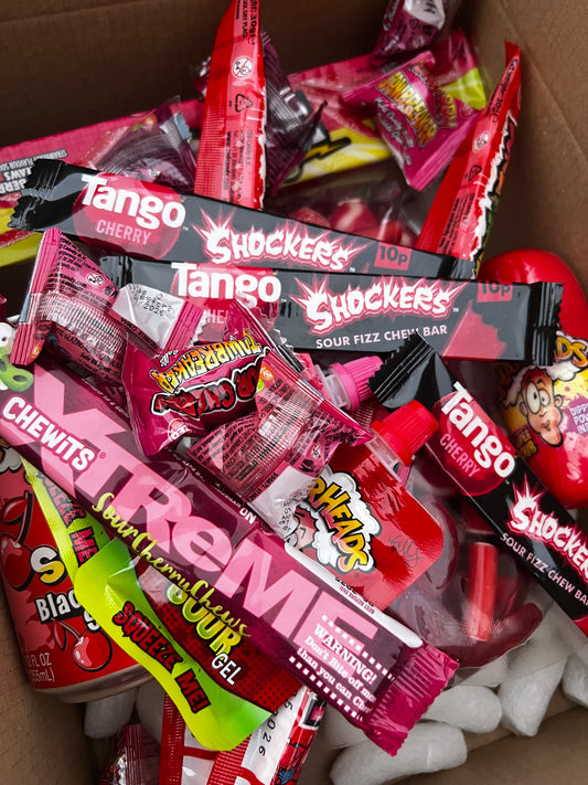 Red candy mystery box